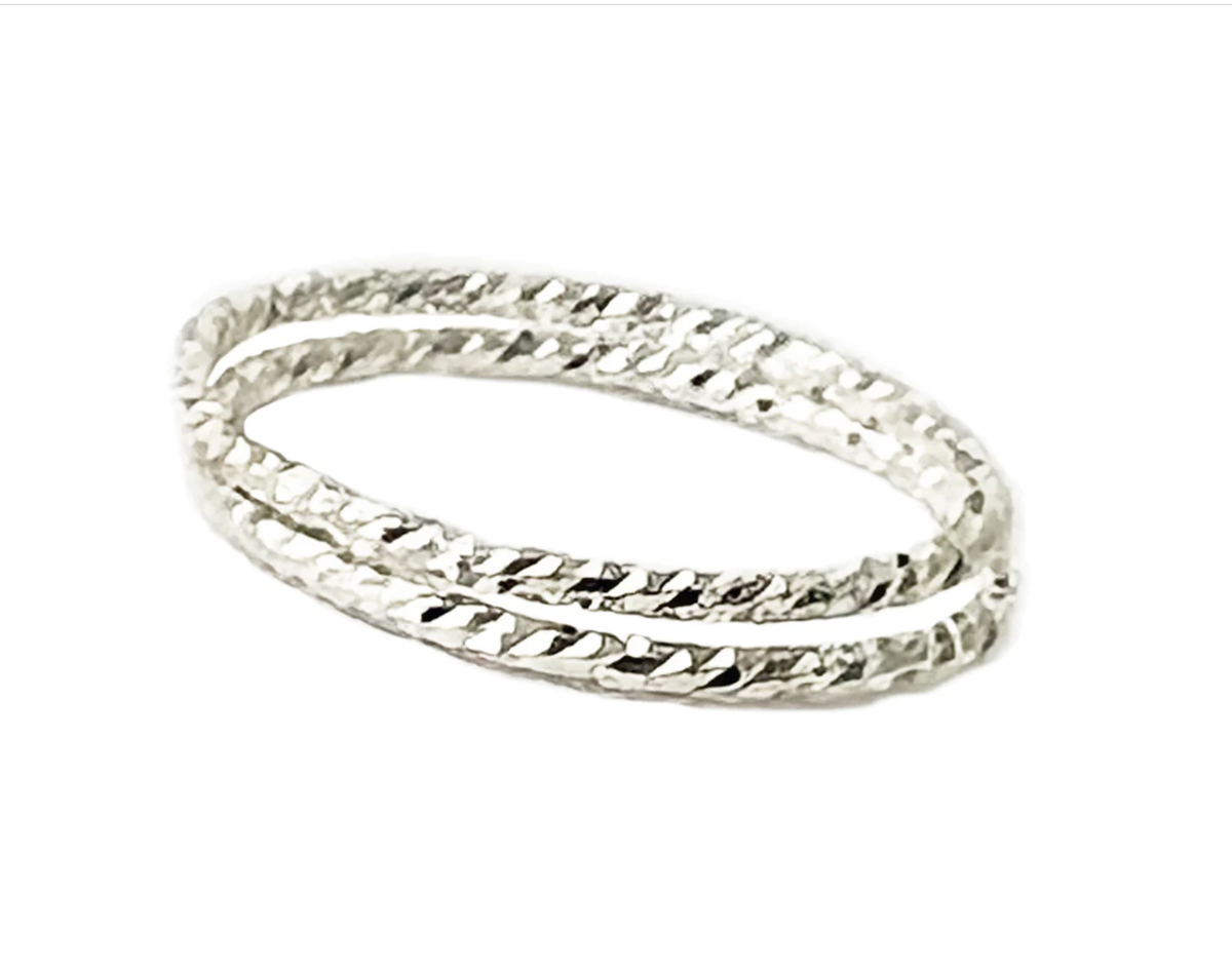 Sparkle Sterling Silver - Fitted Toe Ring