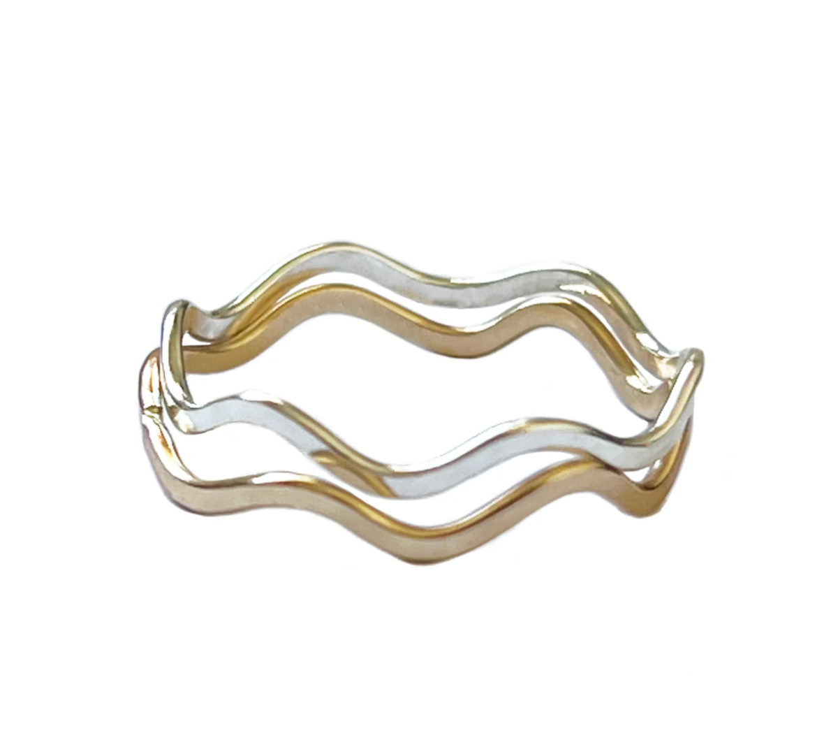 Single Wave Sterling Silver - Fitted Toe Ring